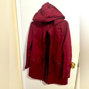 Super cute red light hoody coat